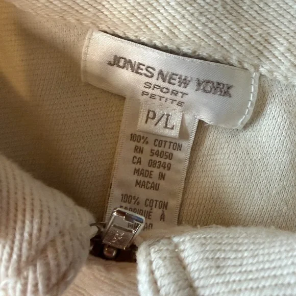 Jones New York Kids Cream and Black Raincoat - Picture 7 of 7